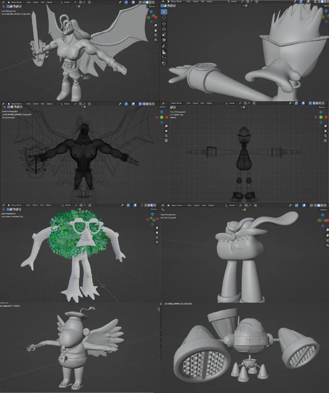 3D modeling process