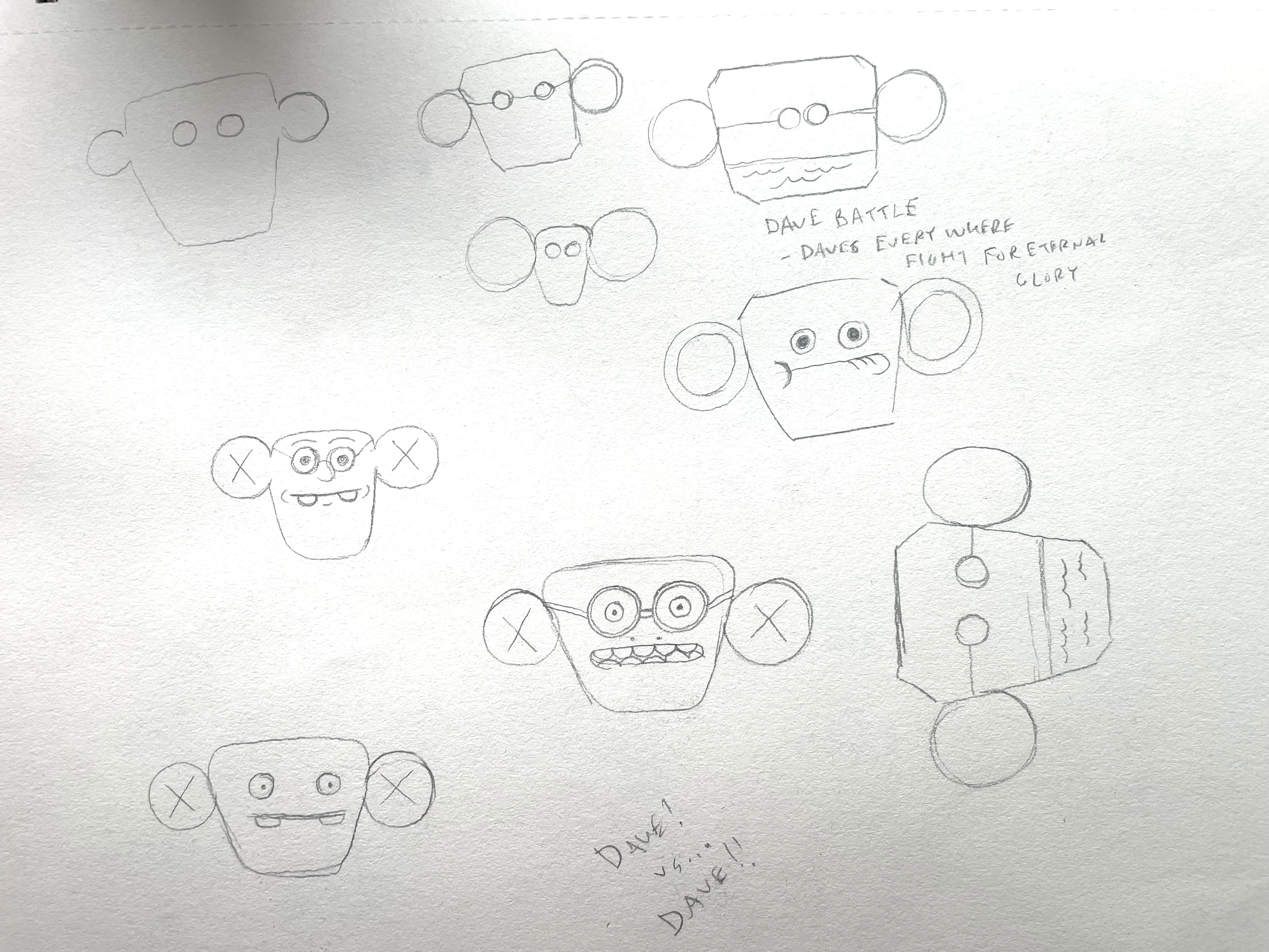 Dave Battle sketch concepts
